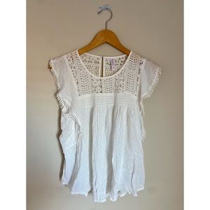 cute stylish white top